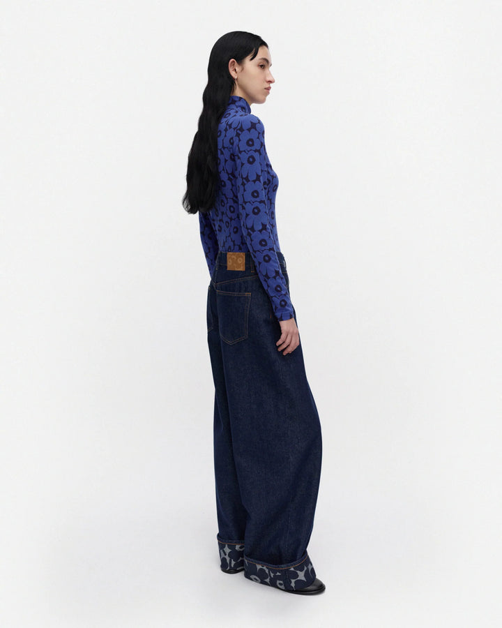 JAKALA UNIKKO TURTLENECK SHIRT (BLUE/DARK BLUE) - MARIMEKKO