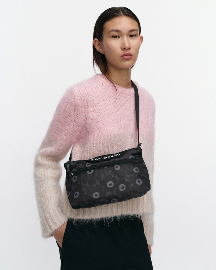 NEAT CROSSBODY UNIKKO S BAG (BLACK/DARK GREY) - MARIMEKKO