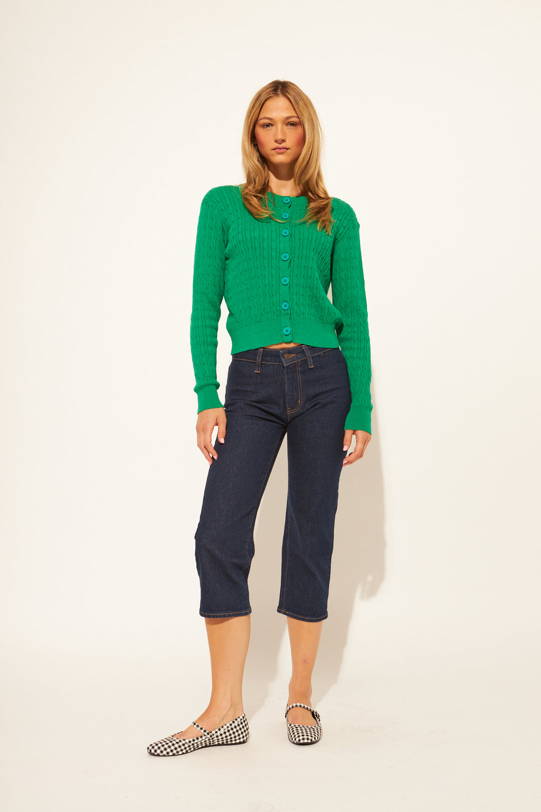 MONROE CARDIGAN (SHAMROCK) - JOHN+JENN