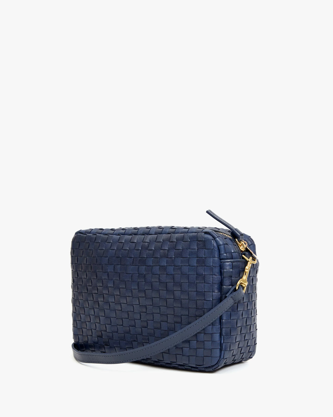 WOVEN CHECKER MARISOL (BLUE MARINE) - CLARE V.