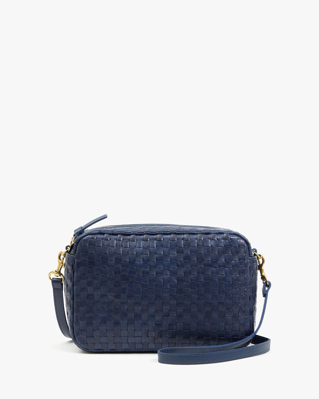 WOVEN CHECKER MARISOL (BLUE MARINE) - CLARE V.