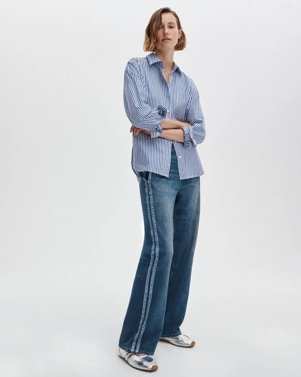 MIRAMAR TERRY TRACK PANT W/ STRIPE - RAG & BONE