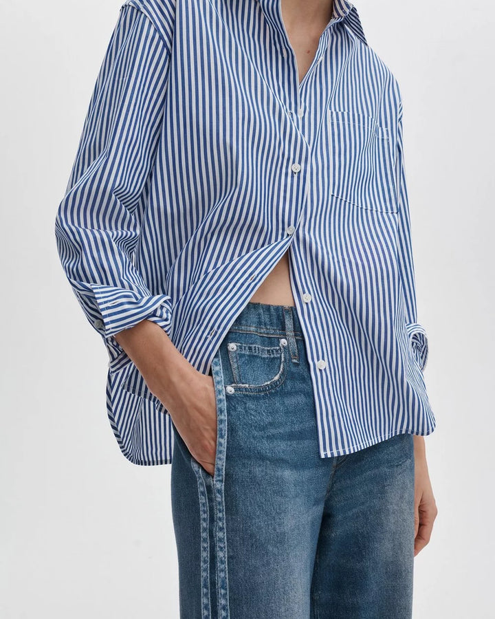 MIRAMAR TERRY TRACK PANT W/ STRIPE - RAG & BONE