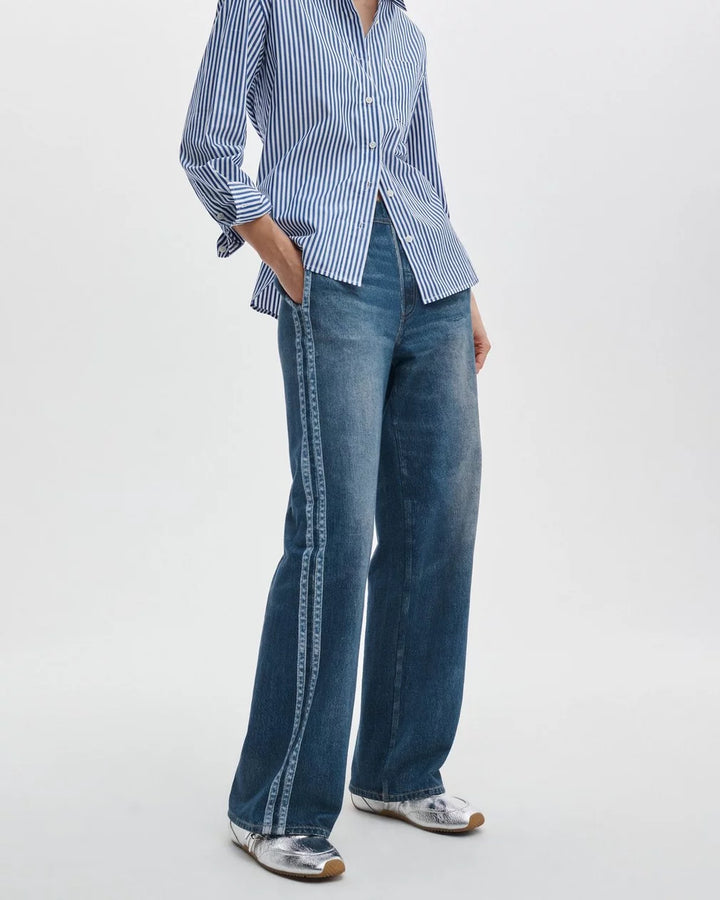 MIRAMAR TERRY TRACK PANT W/ STRIPE - RAG & BONE