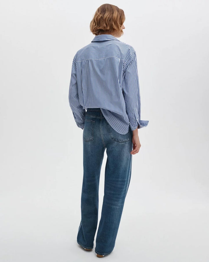MIRAMAR TERRY TRACK PANT W/ STRIPE - RAG & BONE
