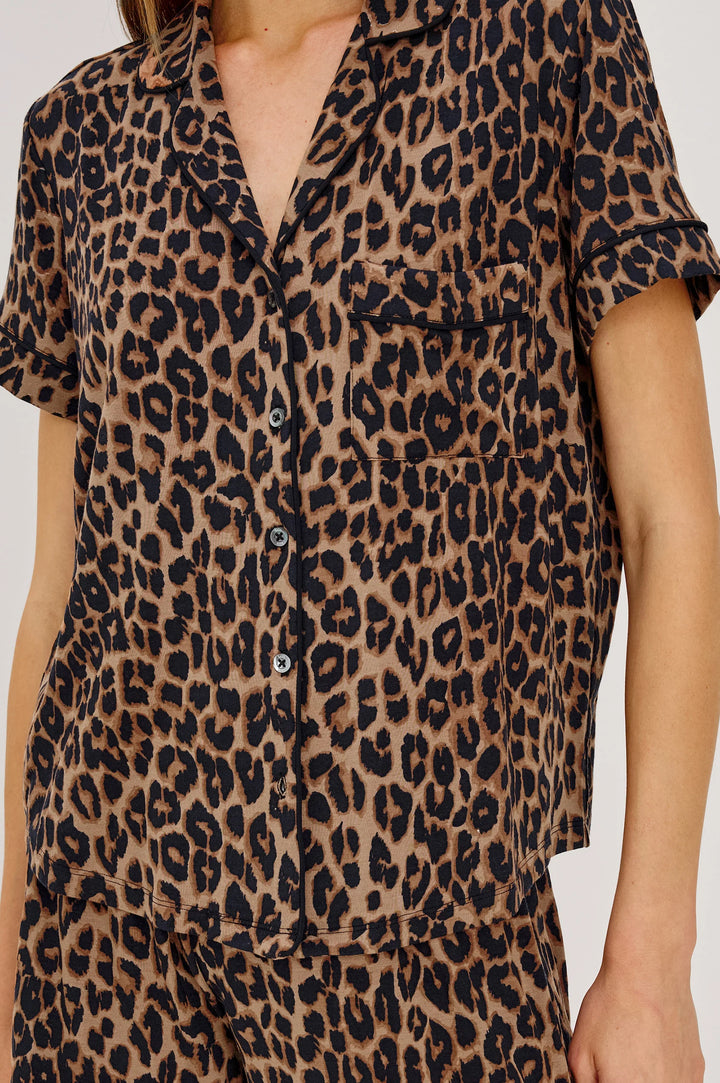 NESSA SHORT PYJAMA SET (BROWN NALA) - RAILS
