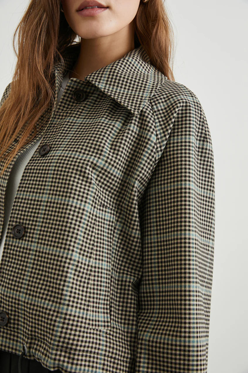 NORTH TEAL CHECK JACKET - RAILS