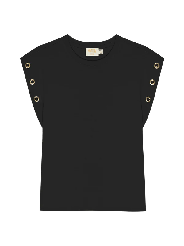 ORAN MUSCLE TEE WITH GROMMETS - NATION