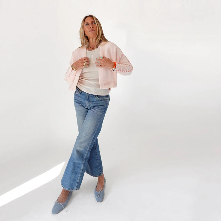 THE SIENNA CARDIGAN (SUGAR PINK) - KERRI ROSENTHAL
