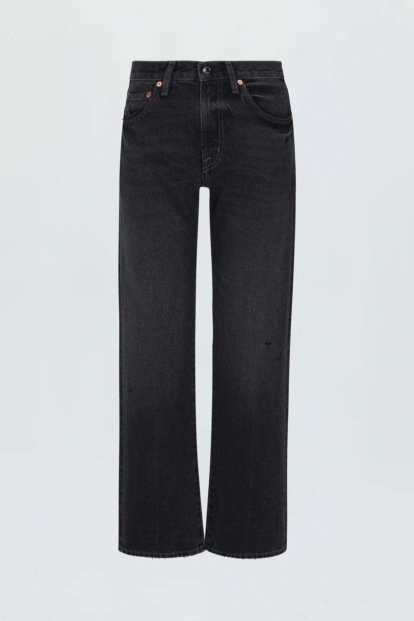 LEXI MID RISE BOWED STRAIGHT PANT (MERCURY) - PISTOLA