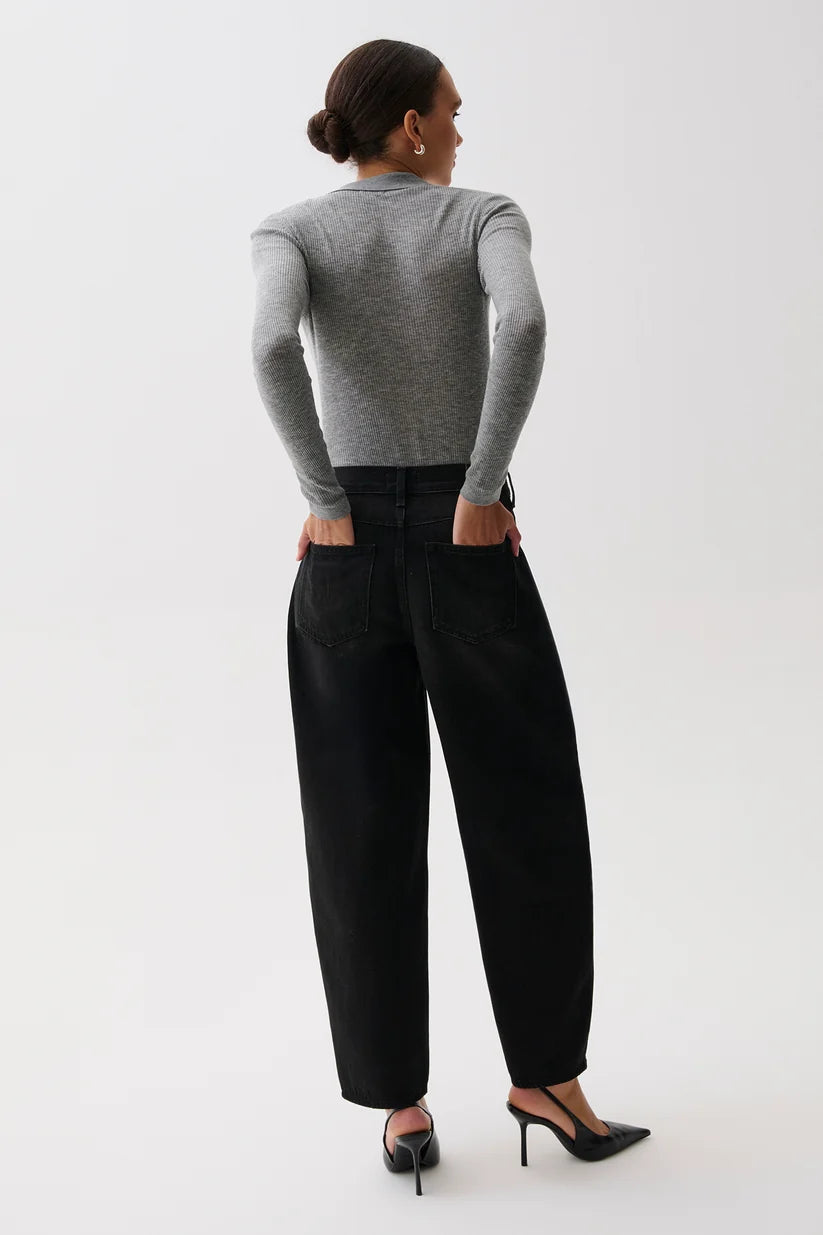 SACHA HIGH RISE RELAXED BARREL PANT (SPARK) - PISTOLA