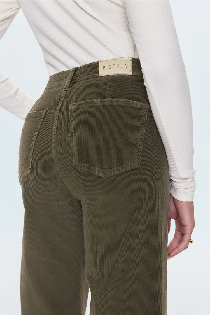 PENNY CROP HIGH RISE WIDE LEG PANT (SEQUOIA) - PISTOLA