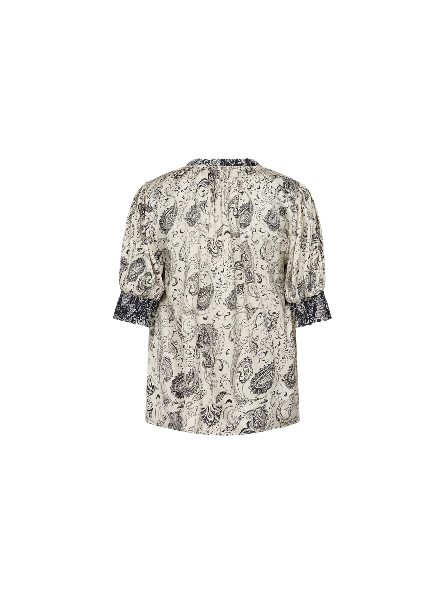 HAMALI WINDING BLOUSE (ECRU) - MOS MOSH