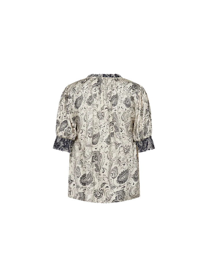HAMALI WINDING BLOUSE (ECRU) - MOS MOSH