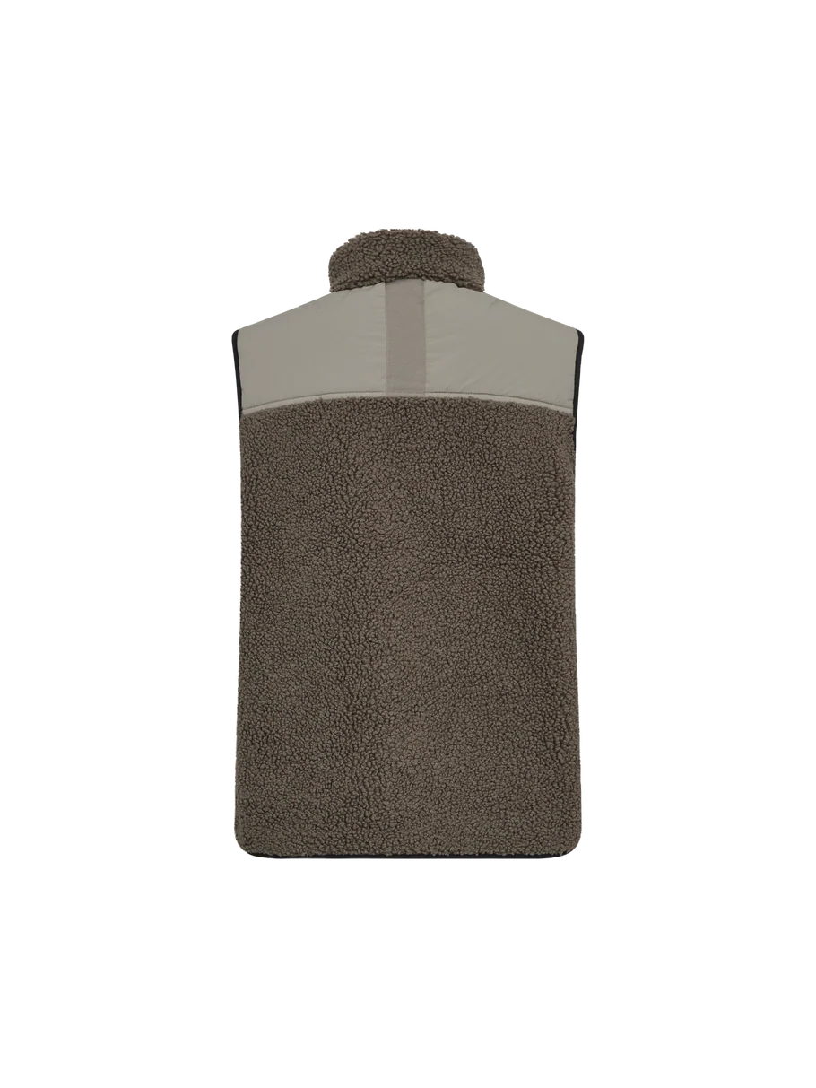 ROWE ELI TEDDY VEST (DUSTY OLIVE) - MOS MOSH