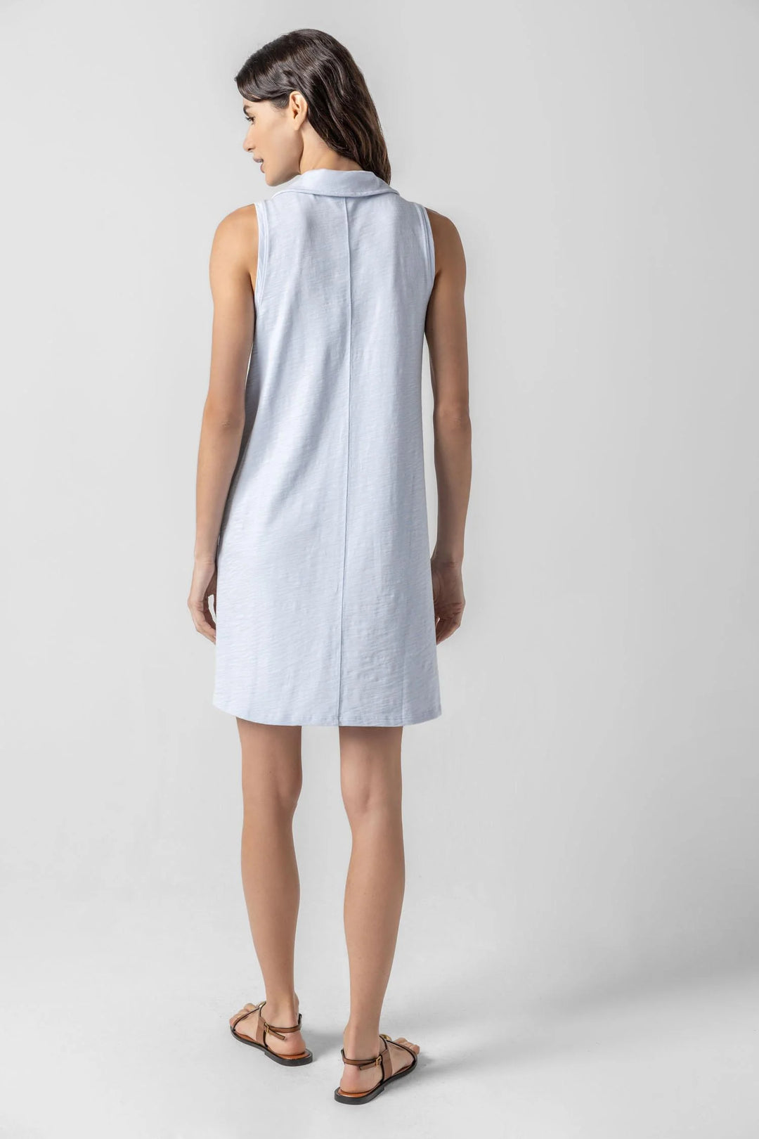 SLEEVELESS COLLARED DRESS - LILLA P