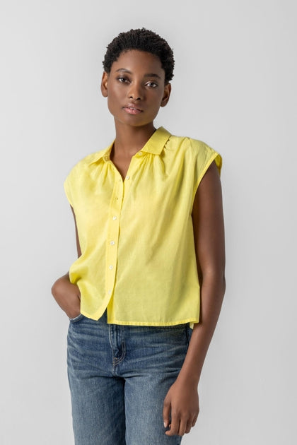 SHORT SLEEVE BUTTON DOWN - LILLA P