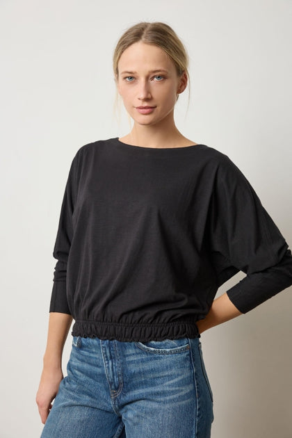 ELASTIC HEM DOLMAN BOATNECK - LILLA P