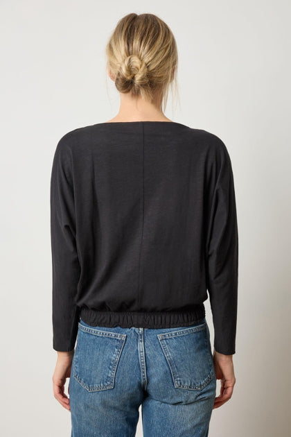 ELASTIC HEM DOLMAN BOATNECK - LILLA P