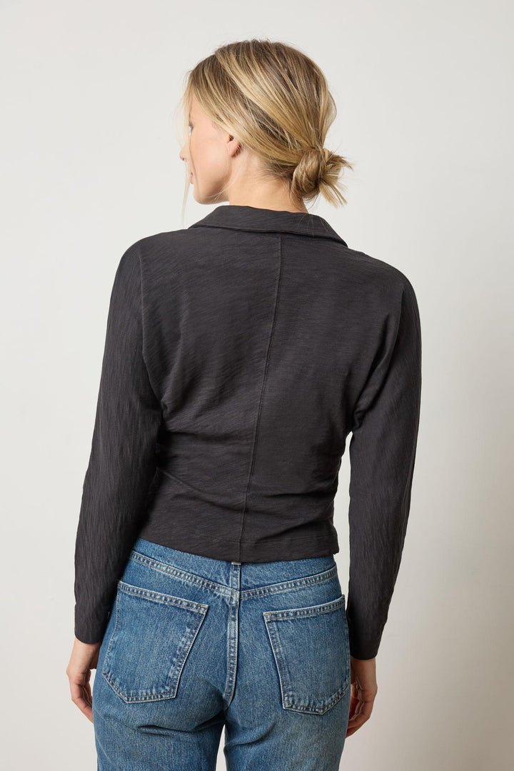 SIDE PLEAT BUTTON DOWN - LILLA P