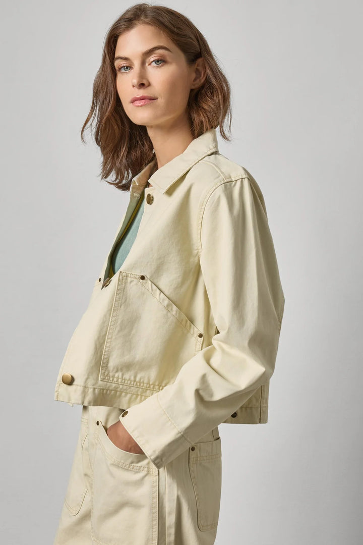 TWILL UTILITY JACKET (PARCHMENT) - LILLA P