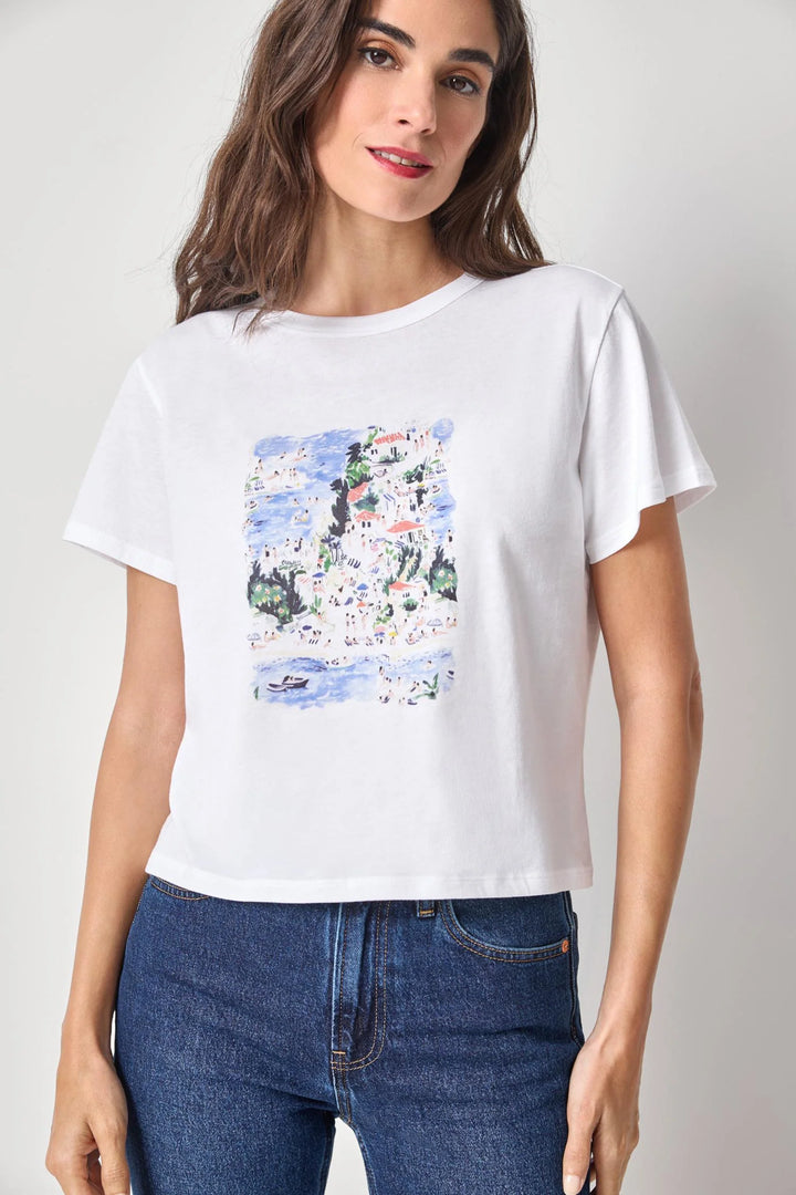 COASTAL PRINT TEE (COASTAL PRINT) - LILLA P