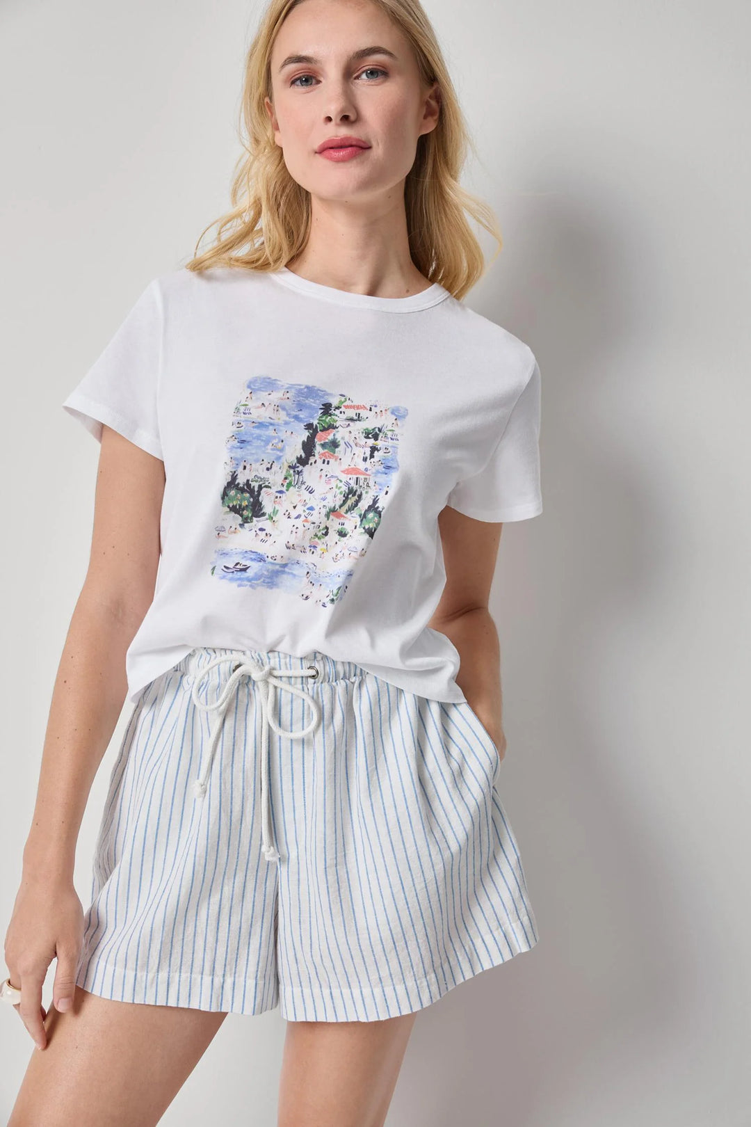 COASTAL PRINT TEE (COASTAL PRINT) - LILLA P