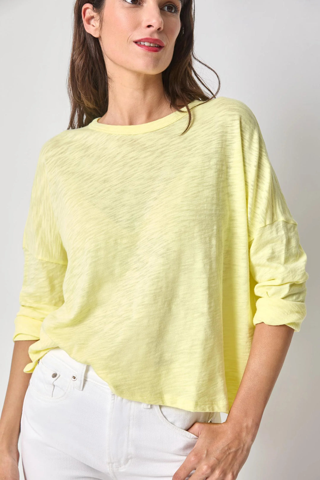 EASY LONG SLEEVE BEACH TEE (BUTTERCUP) - LILLA P