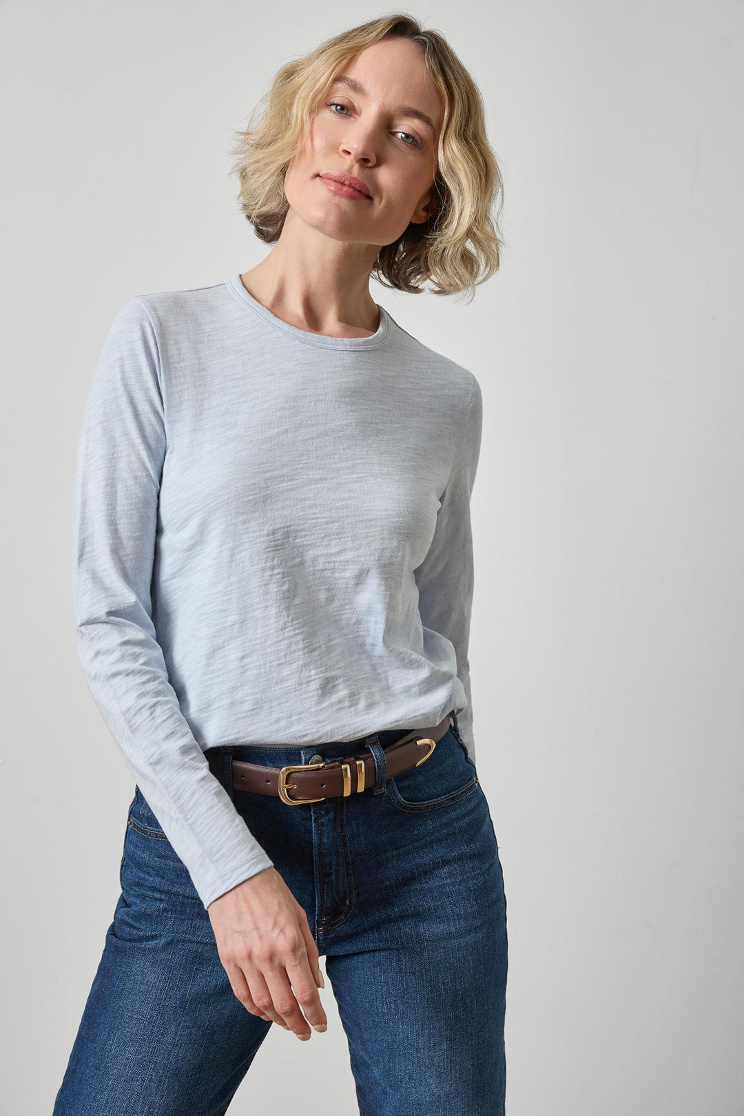 LONG SLEEVE CREWNECK (GLACIER) - LILLA P