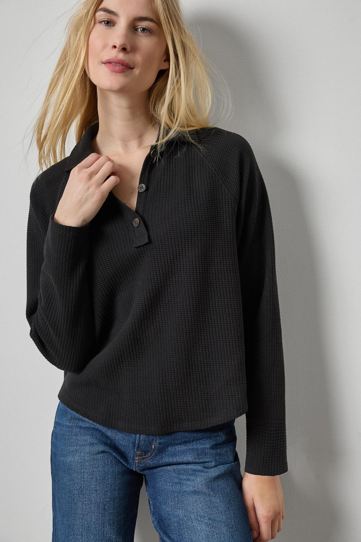RAGLAN POLO (BLACK) - LILLA P