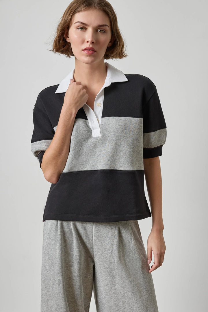 OVERSIZED ELBOW SLEEVE RUGBY (BLACK) - LILLA P
