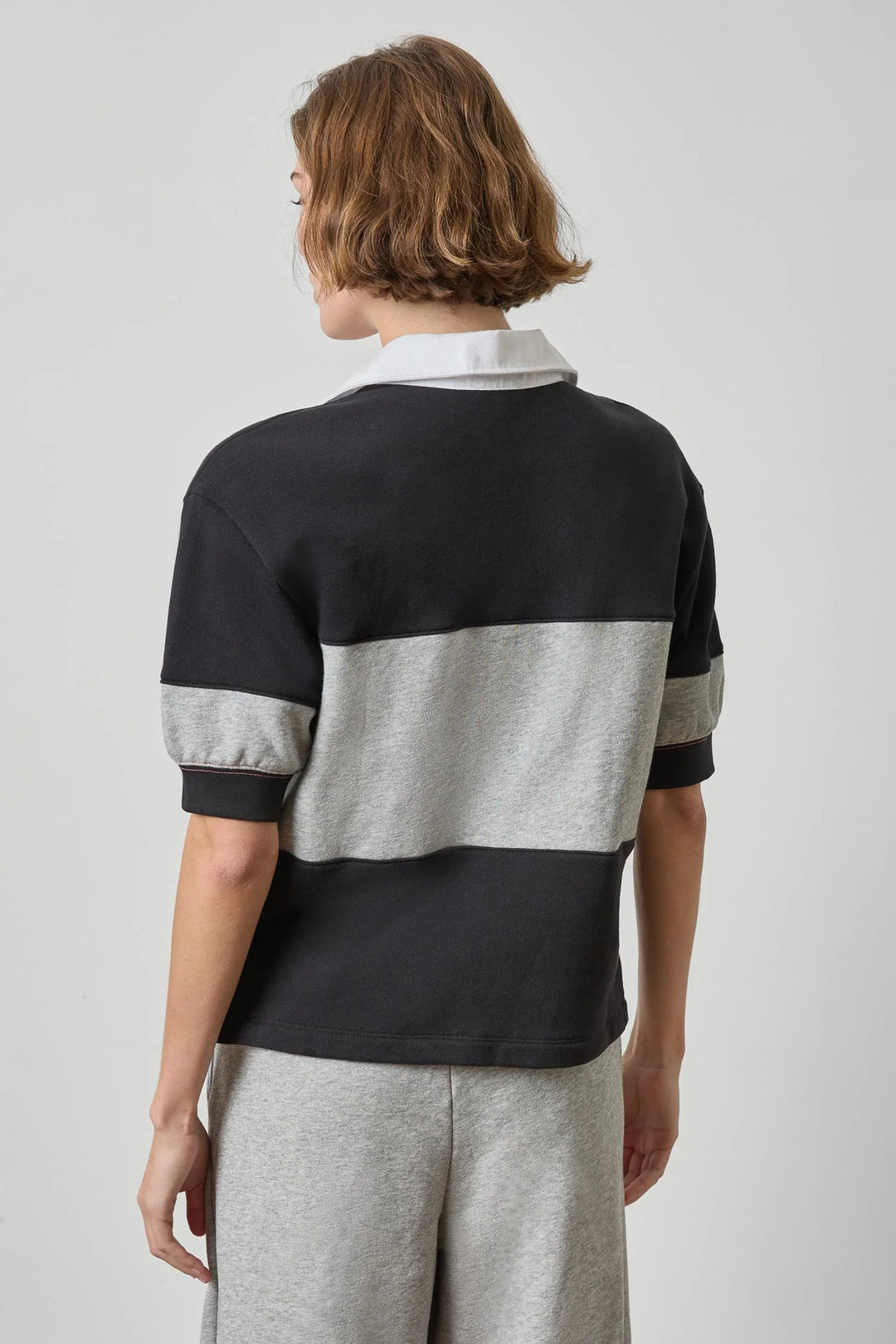 OVERSIZED ELBOW SLEEVE RUGBY (BLACK) - LILLA P