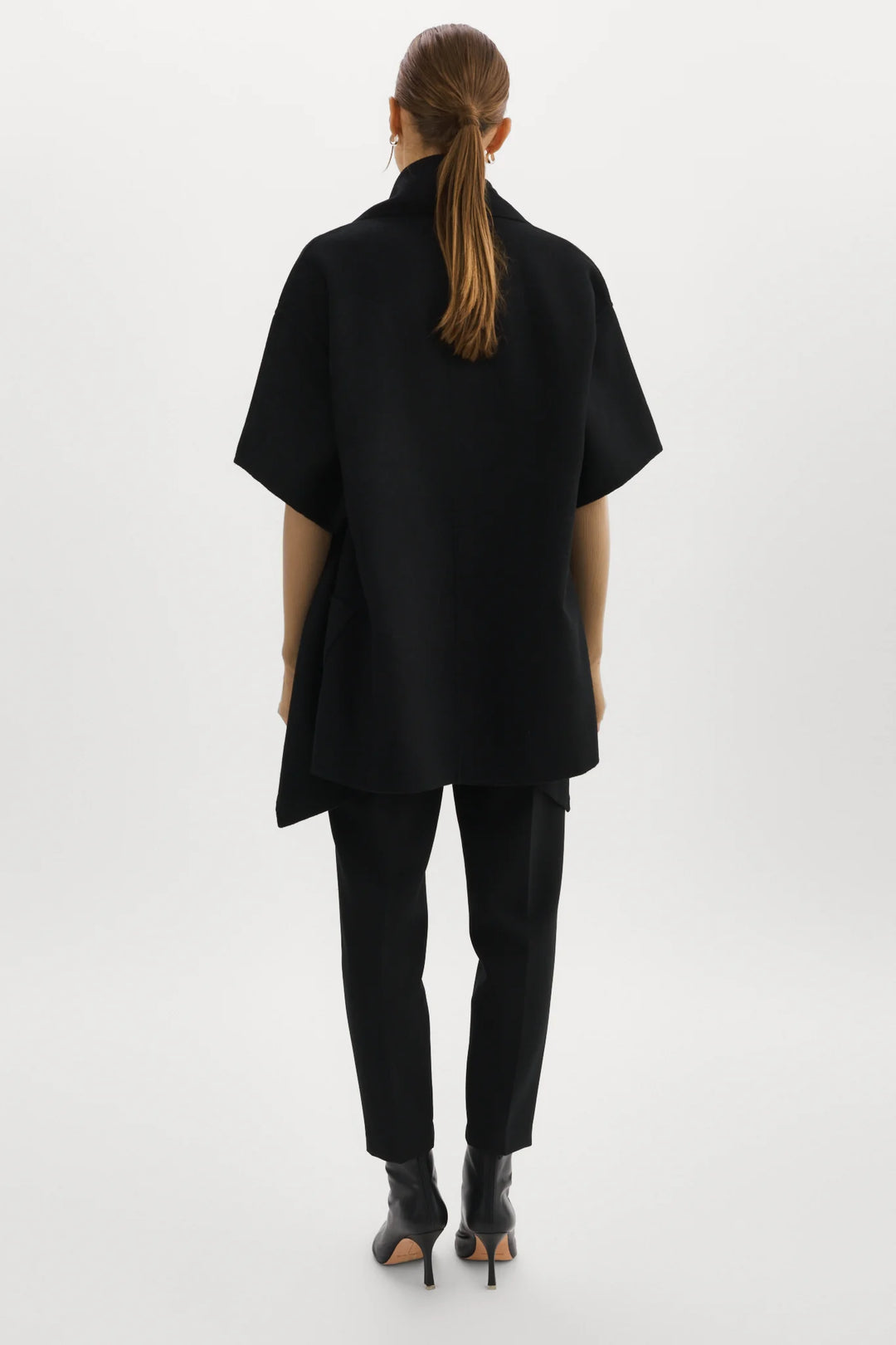 PENELOPE DOUBLE FACE WOOL COAT (BLACK) - LAMARQUE
