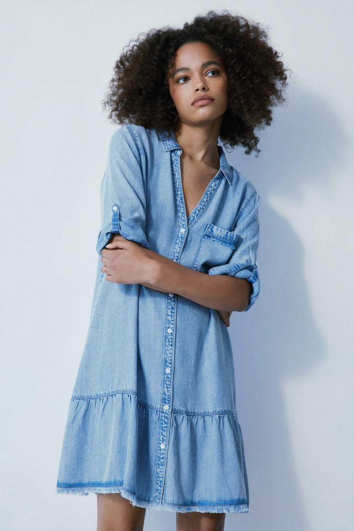 PERCY DENIM TENCEL DRESS - MELISSA NEPTON