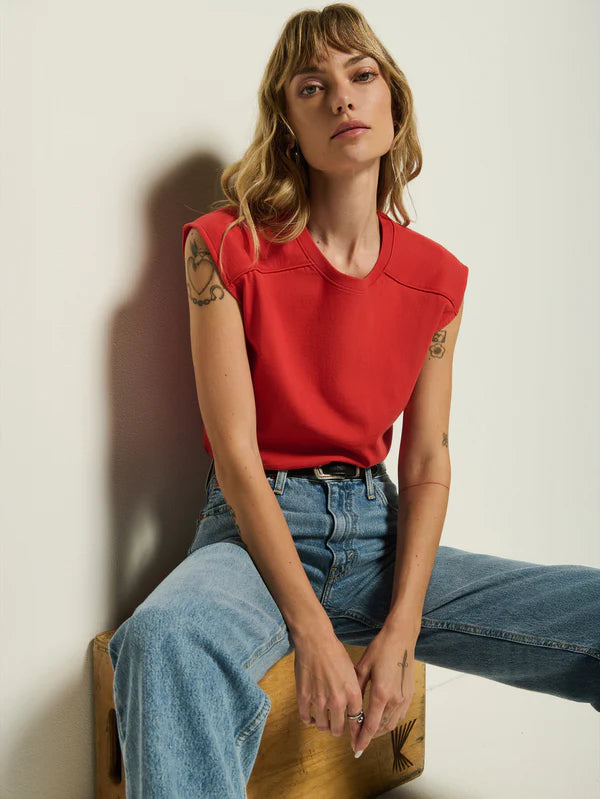 PERRY MUSCLE TANK (AURORA RED) - NATION
