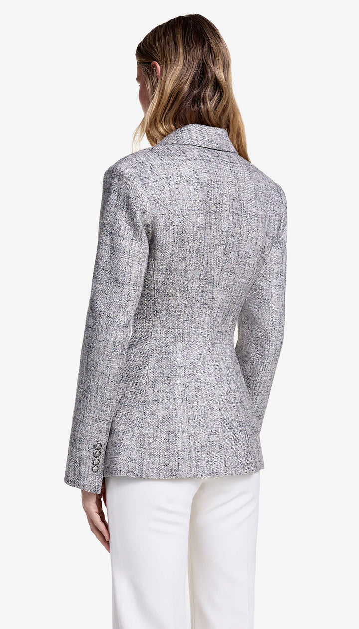SEAMED BLAZER (PEBBLE TWEED) - SMYTHE