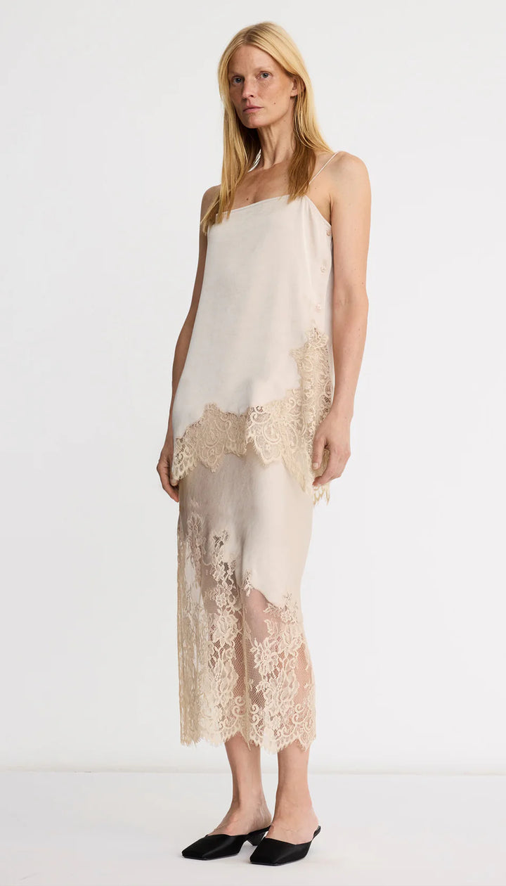 LINGERIE SLIP SKIRT (CHAMPAGNE GOLD) - SMYTHE