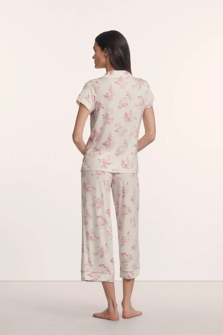 GISELE PRINTED S/S CROP PJ (ROSE GARDEN CAMEO) - EBERJEY