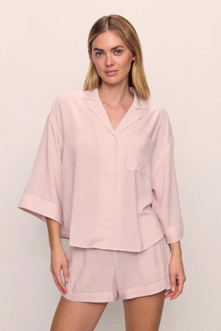 NAUTICO RELAXED SHORT PJ SET (FEEDER STRIPES/WHITE) - EBERJEY