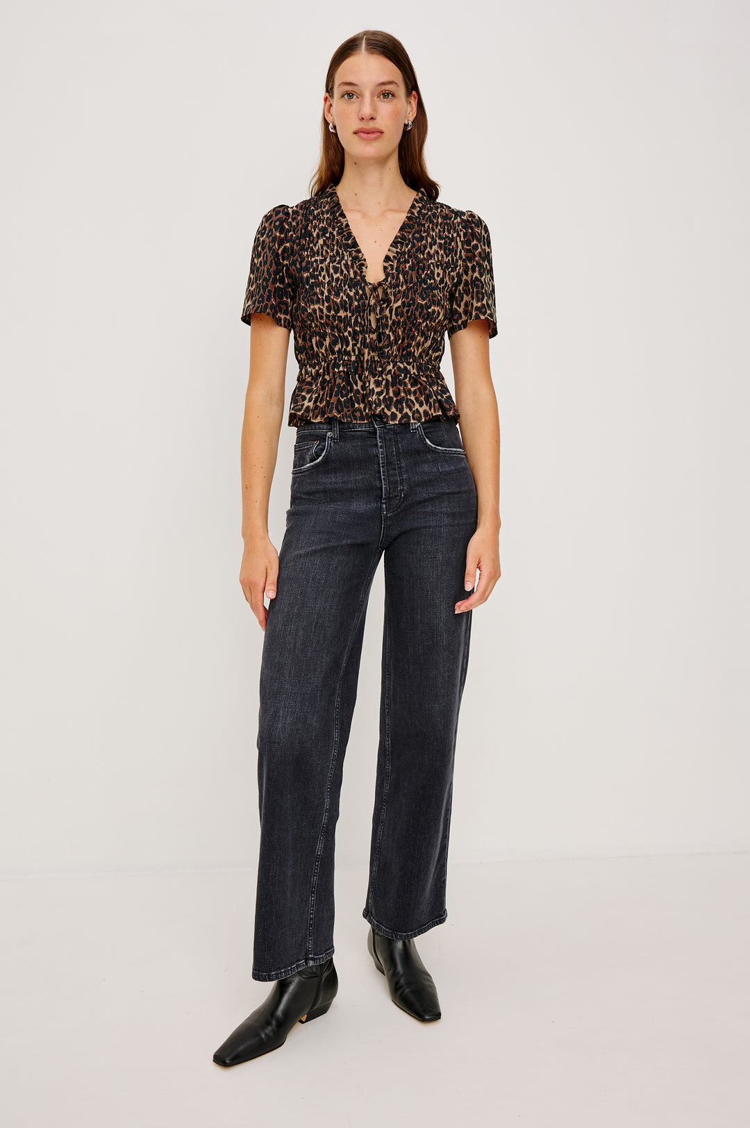 PORTIA TOP (BROWN NALA) - RAILS