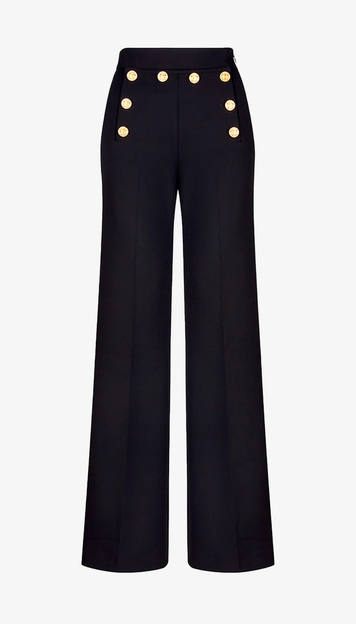 NAUTICAL WIDE LEG PANT (BLACK) - SMYTHE