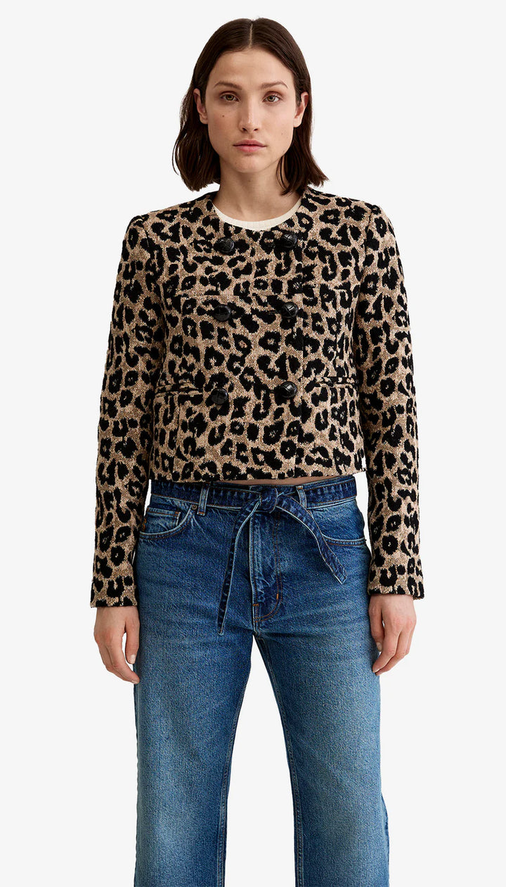 COLLARLESS DB MINI JACKET (BLACK NEUTRAL) - SMYTHE
