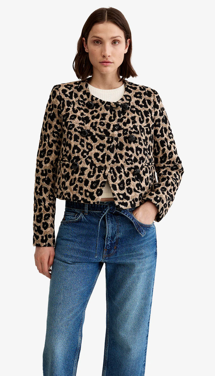 COLLARLESS DB MINI JACKET (BLACK NEUTRAL) - SMYTHE