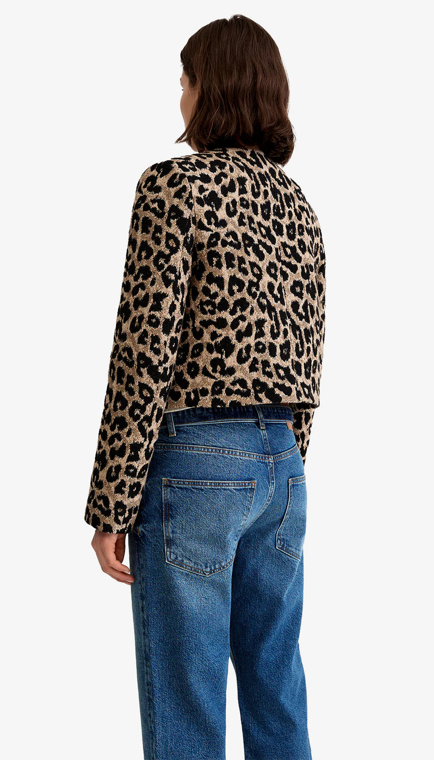 COLLARLESS DB MINI JACKET (BLACK NEUTRAL) - SMYTHE