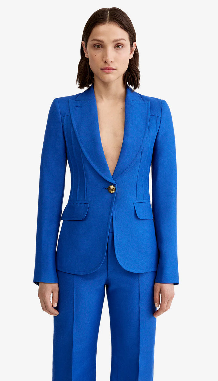 PINTUCK BLAZER (NAUTICAL BLUE) - SMYTHE