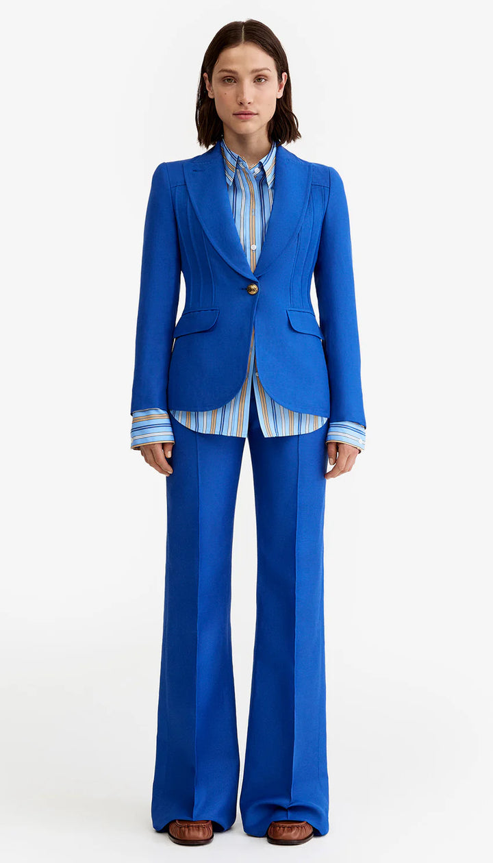 PINTUCK BLAZER (NAUTICAL BLUE) - SMYTHE