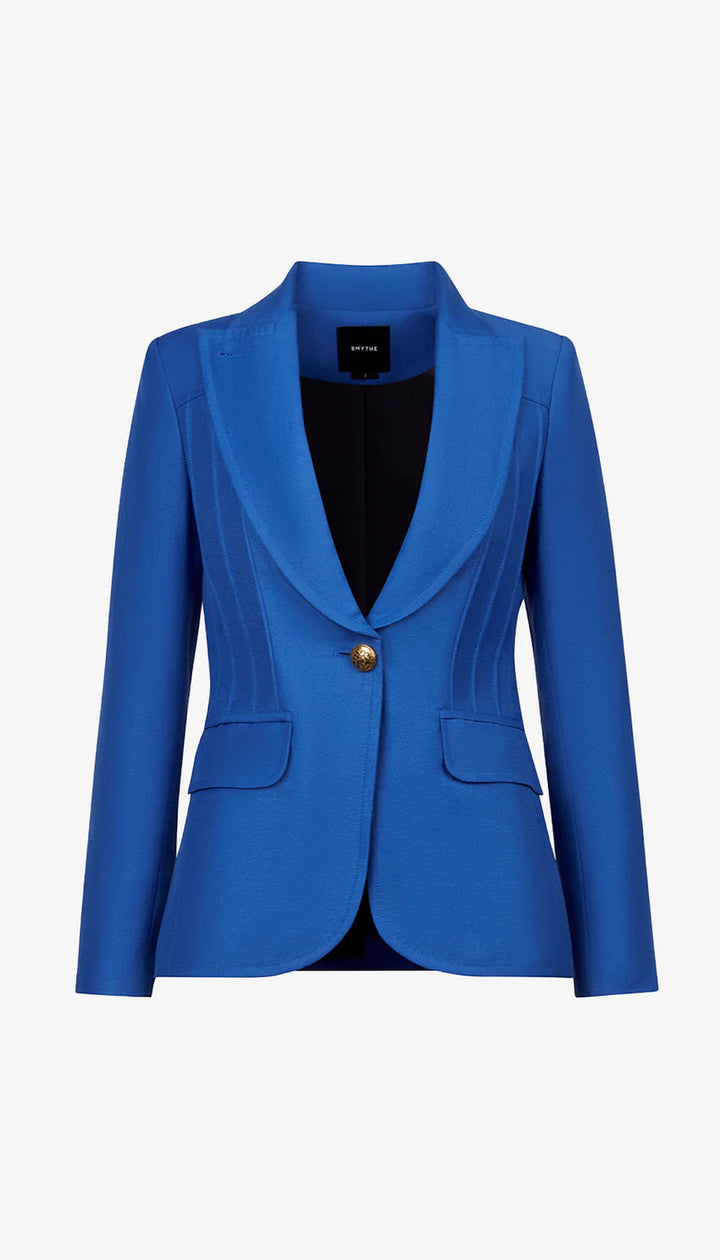 PINTUCK BLAZER (NAUTICAL BLUE) - SMYTHE