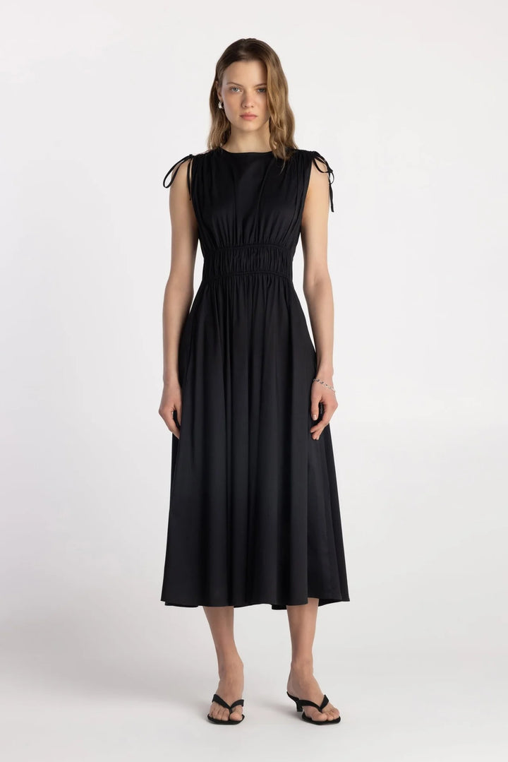 OLSO DRESS (LICORICE) - PURE & SIMPLE