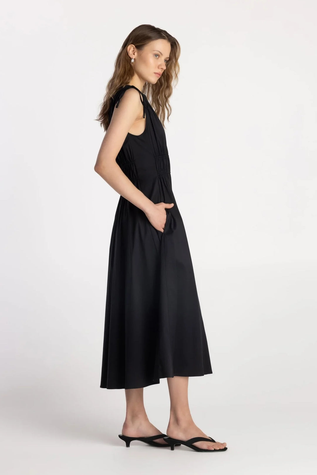 OLSO DRESS (LICORICE) - PURE & SIMPLE