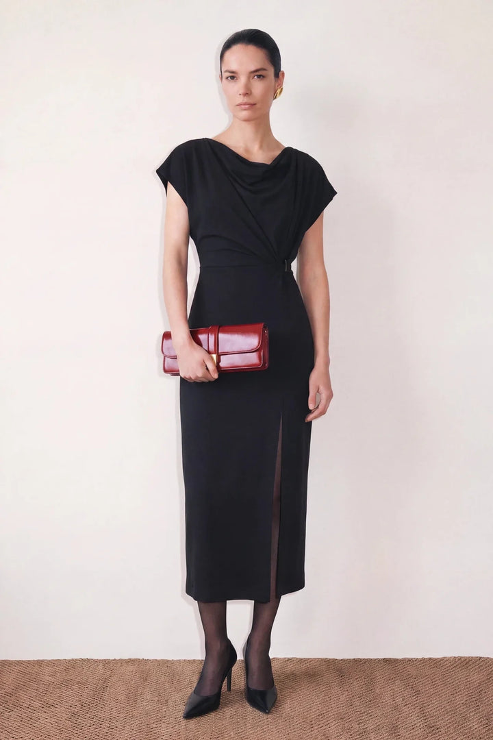 REFINED HARVEST DRESS (NOIR) - PURE & SIMPLE